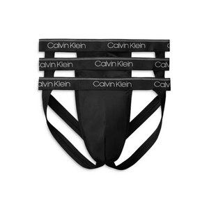 Calvin Klein Men's Jock Strap 3-Pack Black Microfiber Stretc NB32003001 Size M